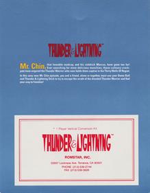 Thunder & Lightning - Advertisement Flyer - Back Image