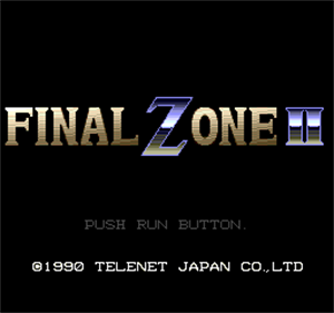 Final Zone II - Screenshot - Game Title Image