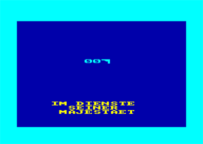 007 Im Dienste Seiner Majestaet - Screenshot - Game Title Image