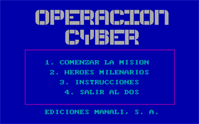 Operación Cyborg - Screenshot - Game Title Image