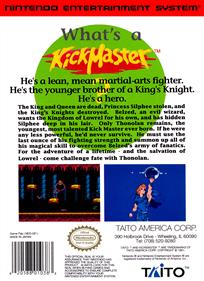 KickMaster - Box - Back Image