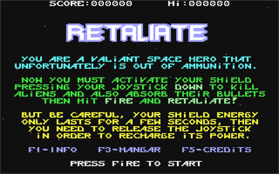 Retaliate - Screenshot - High Scores Image