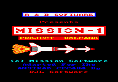 Mission-1: Project Volcano - Screenshot - Game Title Image