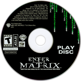 Enter the Matrix - Disc Image