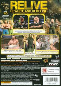 WWE Legends of Wrestlemania - Box - Back Image