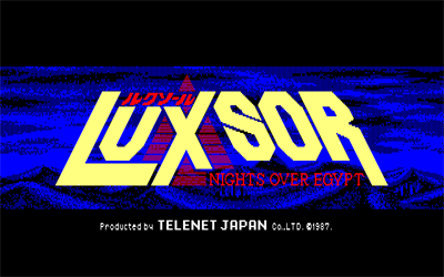 Luxsor: Nights Over Egypt - Screenshot - Game Title Image