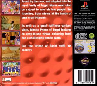 Moses: Prince of Egypt - Box - Back Image