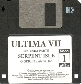 Ultima VII Part Two: Serpent Isle - Disc Image