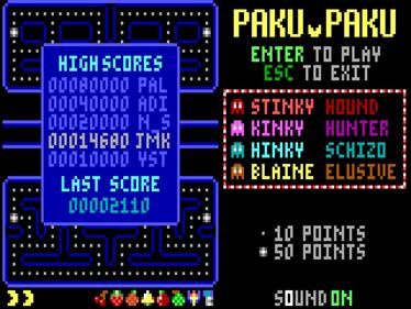Paku Paku - Screenshot - Game Title