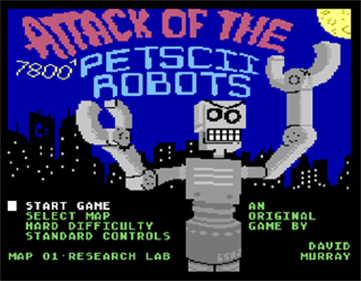 Attack of the PETSCII Robots - Screenshot - Game Title Image