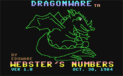 Webster's Numbers - Screenshot - Game Title Image