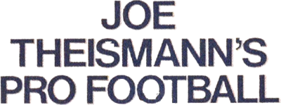 Joe Theismann's Pro Football - Clear Logo Image