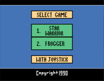 2 Pak Special Yellow: Star Warrior / Frogger - Screenshot - Game Select Image