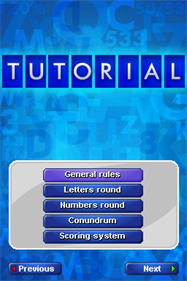 Countdown: The Game - Screenshot - Game Select Image