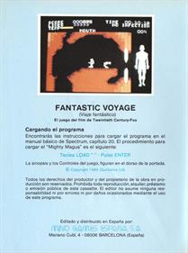 Fantastic Voyage - Box - Back Image