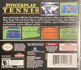 Powerplay Tennis - Box - Back Image
