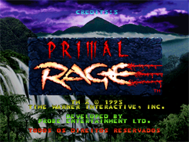 Primal Rage - Screenshot - Game Title Image