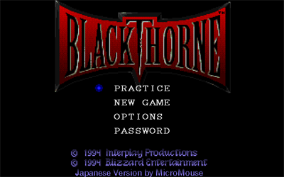 Blackthorne - Screenshot - Game Title Image
