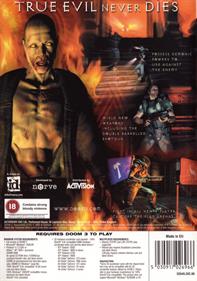 DOOM 3: Resurrection of Evil - Box - Back Image