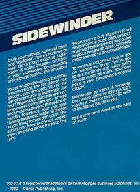 Sidewinder - Box - Back Image