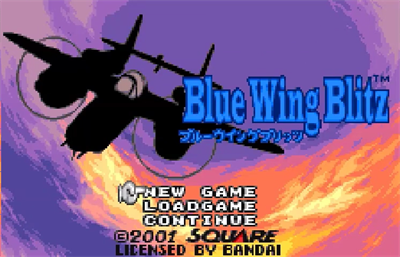 Blue Wing Blitz - Screenshot - Game Title Image