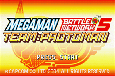 Mega Man Battle Network 5: Team Protoman - Screenshot - Game Title Image