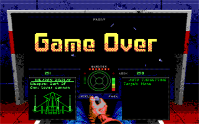Wing Commander: The 3-D Space Combat Simulator - Screenshot - Game Over Image
