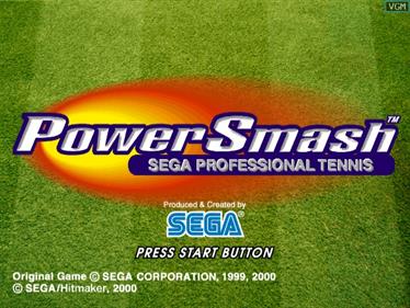 Virtua Tennis - Screenshot - Game Title Image