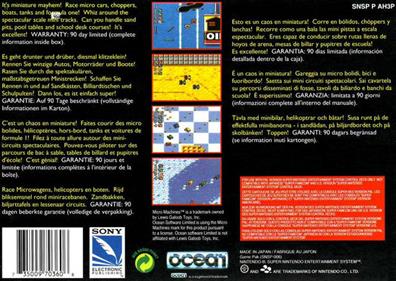 Micro Machines - Box - Back Image