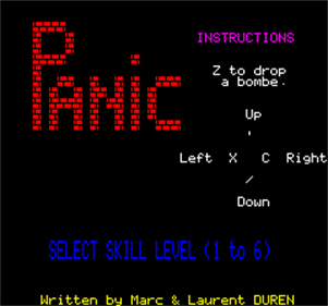 Panic - Screenshot - Game Select Image