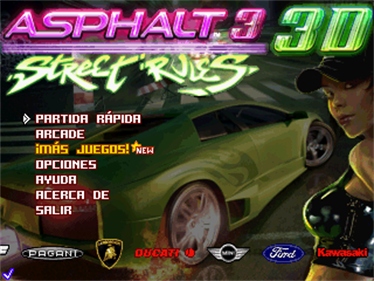 Asphalt 3: Street Rules - Screenshot - Game Select Image