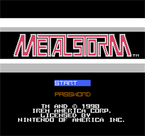 Metal Storm - Screenshot - Game Title Image