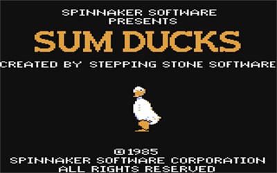 Sum Ducks - Screenshot - Game Title Image