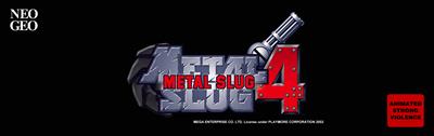 Metal Slug 4 - Arcade - Marquee Image