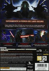 Star Wars: The Force Unleashed: Ultimate Sith Edition - Box - Back Image
