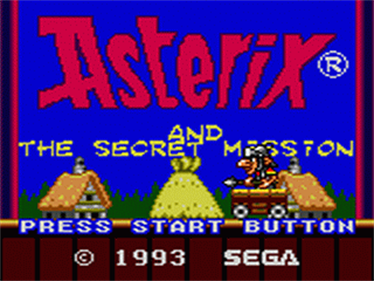 Astérix and the Secret Mission - Screenshot - Game Title Image