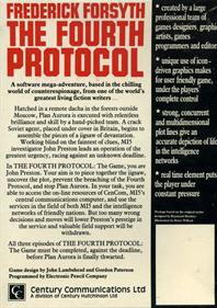 The Fourth Protocol - Box - Back Image