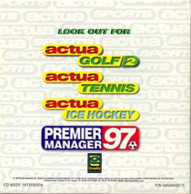 Actua Soccer 2 - Box - Back Image