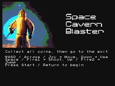Space Cavern Blaster - Screenshot - Game Title Image