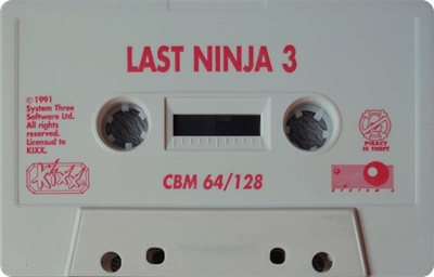 Last Ninja 3 - Cart - Front Image