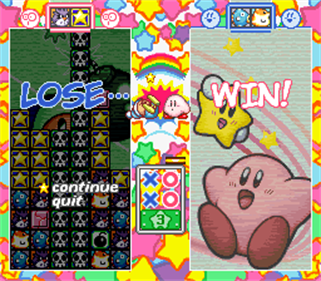 Kirby no Kirakira Kids - Screenshot - Game Over Image