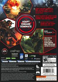 Crysis: Warhead - Box - Back Image