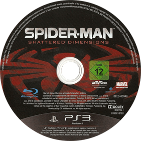 Spider-Man: Shattered Dimensions - Disc Image