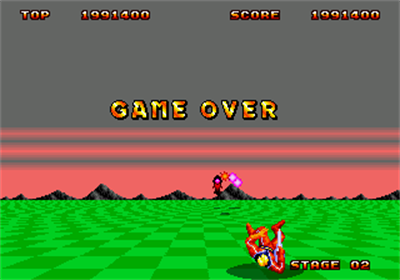 Space Harrier II - Screenshot - Game Over Image