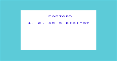 Fast Add - Screenshot - Game Title Image