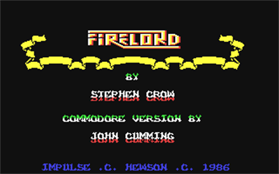 Firelord - Screenshot - Game Title Image