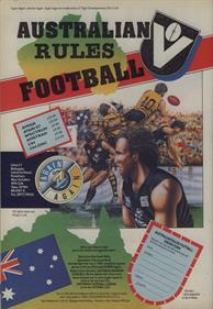Australian Rules Football - Advertisement Flyer - Front Image