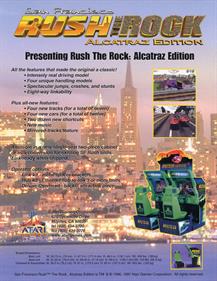 San Francisco Rush: The Rock: Alcatraz Edition - Advertisement Flyer - Back Image