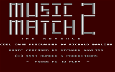 Music Match II: The Revenge - Screenshot - Game Title Image