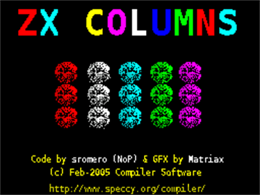 ZX Columns - Screenshot - Game Title Image